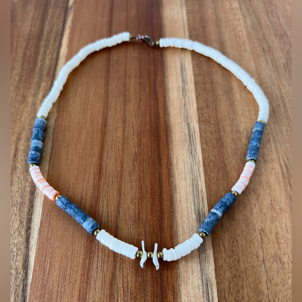Vintage heishi fetish necklace
